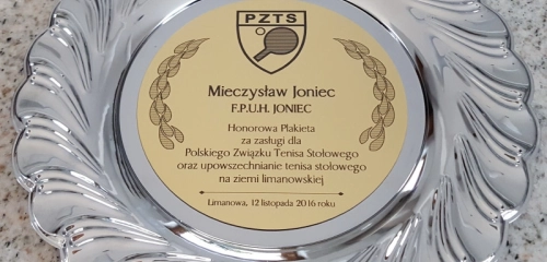 Podziękowania dla Mieczysława Jońca