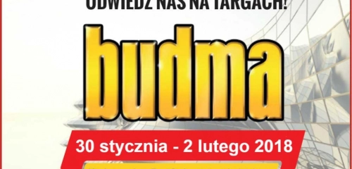 Zapraszamy do Poznania na Targi BUDMA 2018