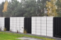 Realizacja ogrodzenia betonowego w Łódzkiem, z bloczków modułowych ROMA Mega snow – joniec.pl