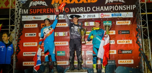 Kolejny sukces Emila Juszczaka na MŚ SuperEnduro w Bilbao.